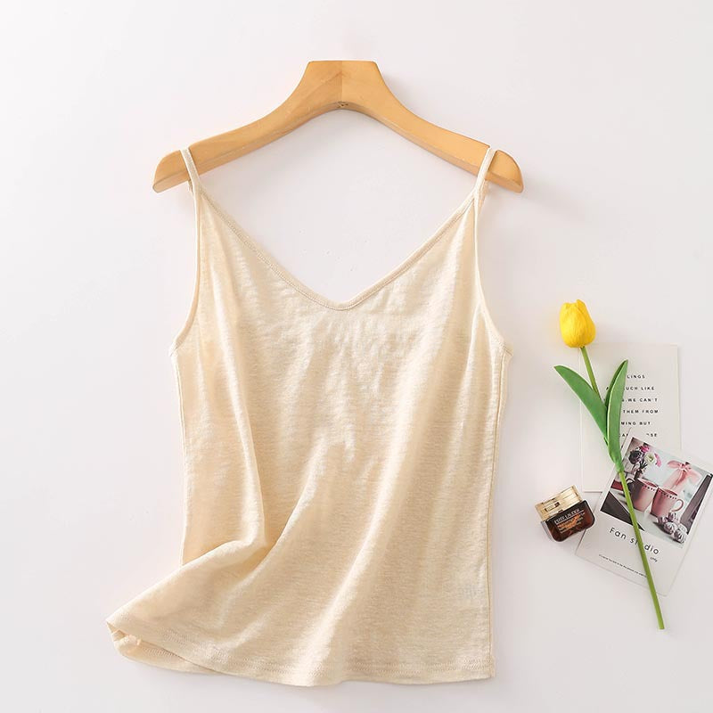 Women's Silk Camisole Japanese Style Simple