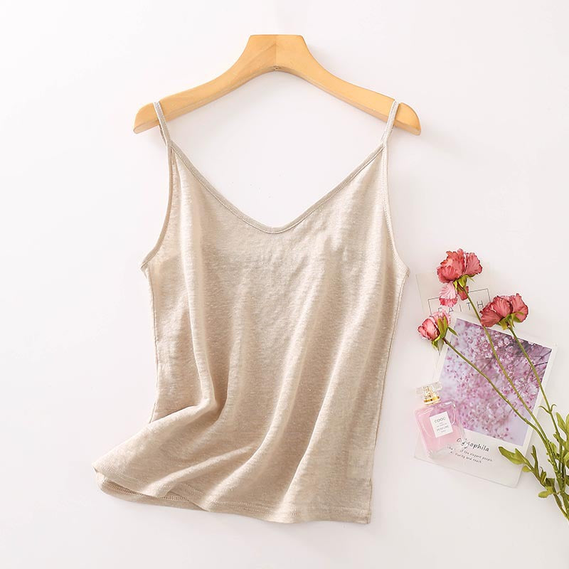 Women's Silk Camisole Japanese Style Simple