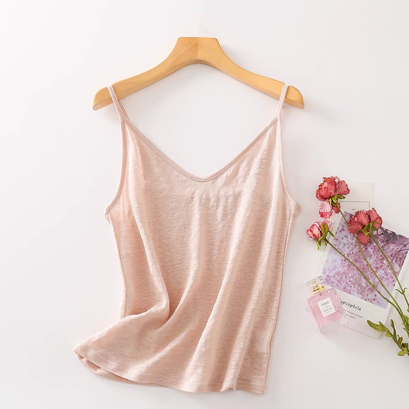 Women's Silk Camisole Japanese Style Simple