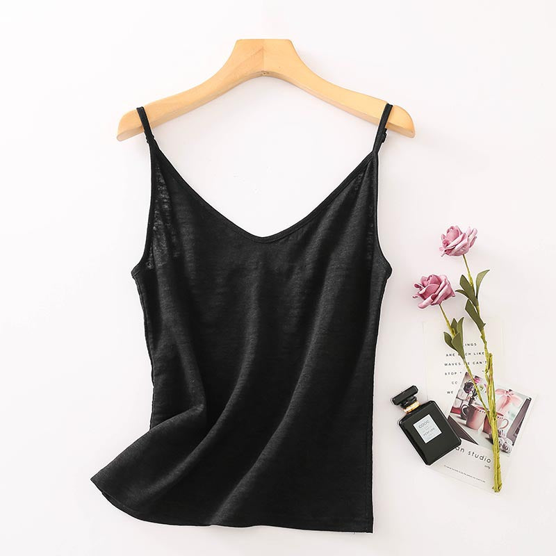 Women's Silk Camisole Japanese Style Simple