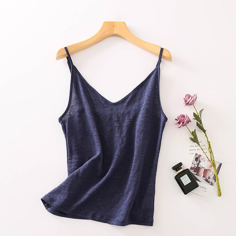 Women's Silk Camisole Japanese Style Simple